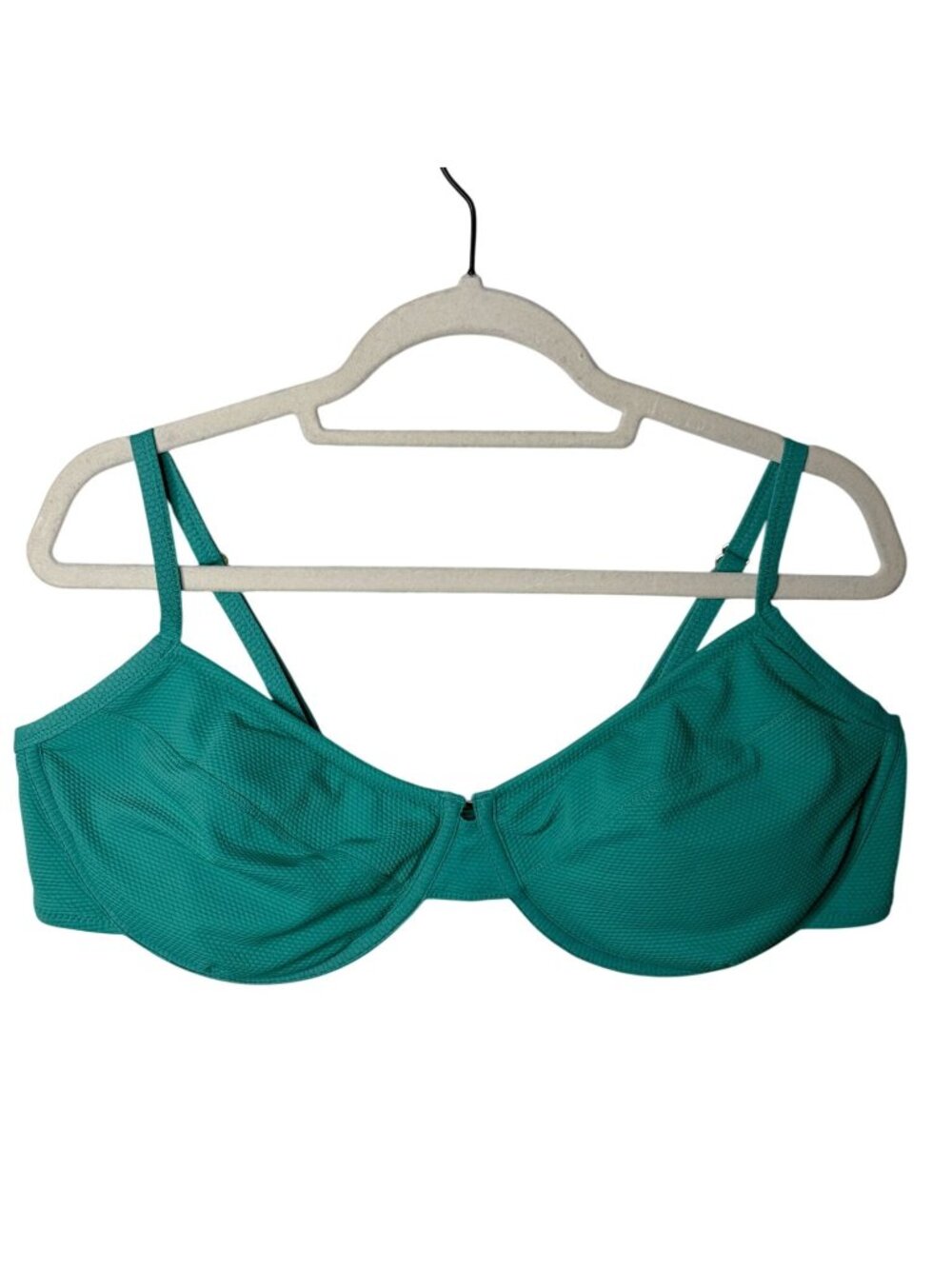 Old Navy Bikini Top Womens 2X Teal Underwire Plus Size Adjustable Straps